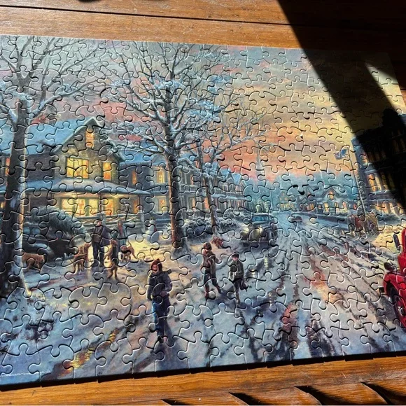 Thomas Kinkade A Christmas Story Puzzle - Picture 2 of 4